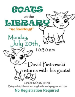 Goats at the Library